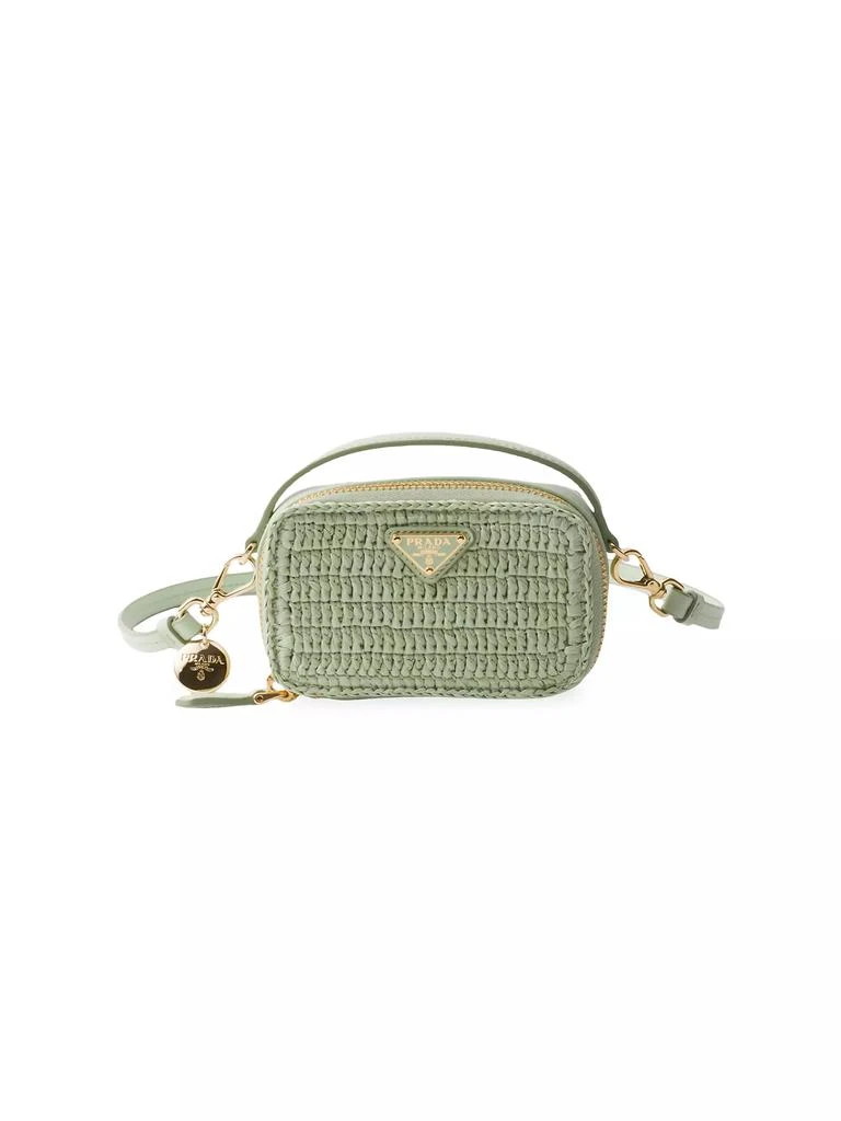 Prada Crochet and Leather Mini Pouch 1