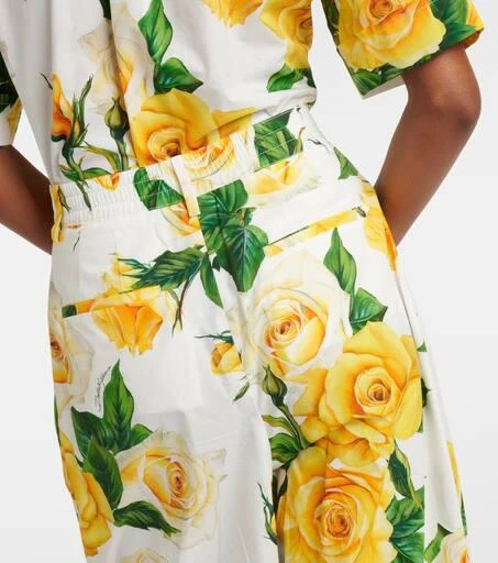 Dolce 
Gabbana Floral high-rise cotton cropped pants 6