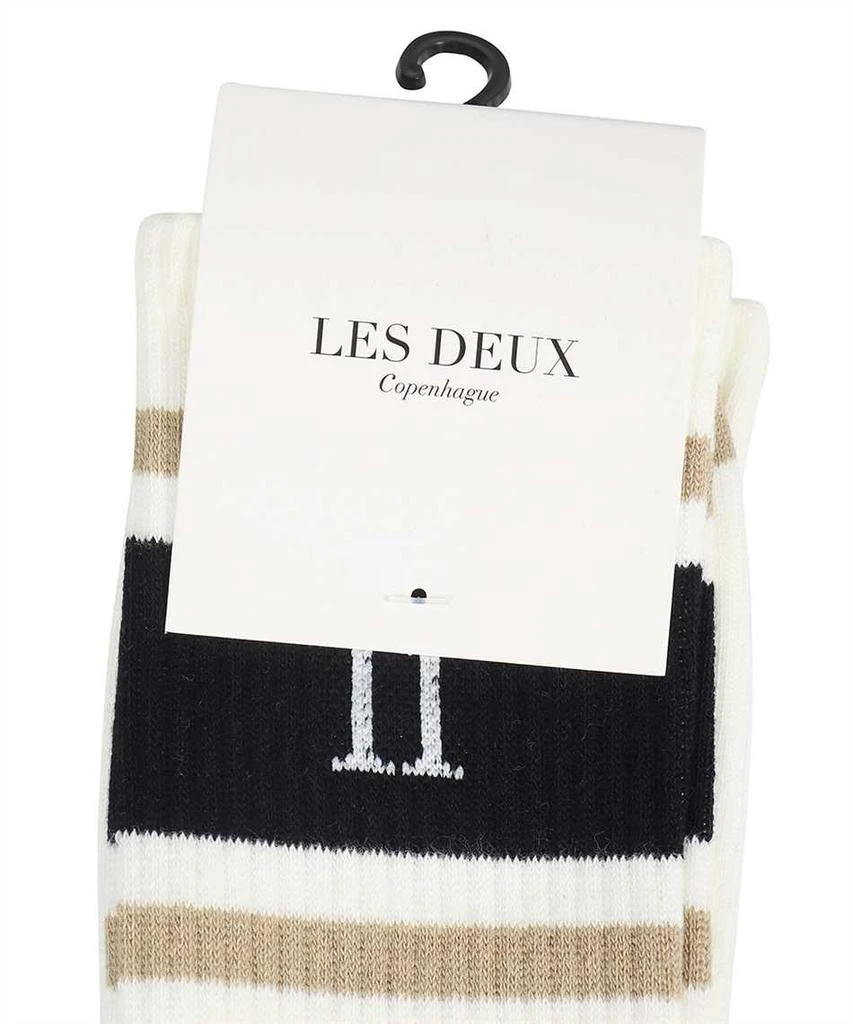 LES DEUX WILLIAM LOGO COTTON BLEND SOCKS 3