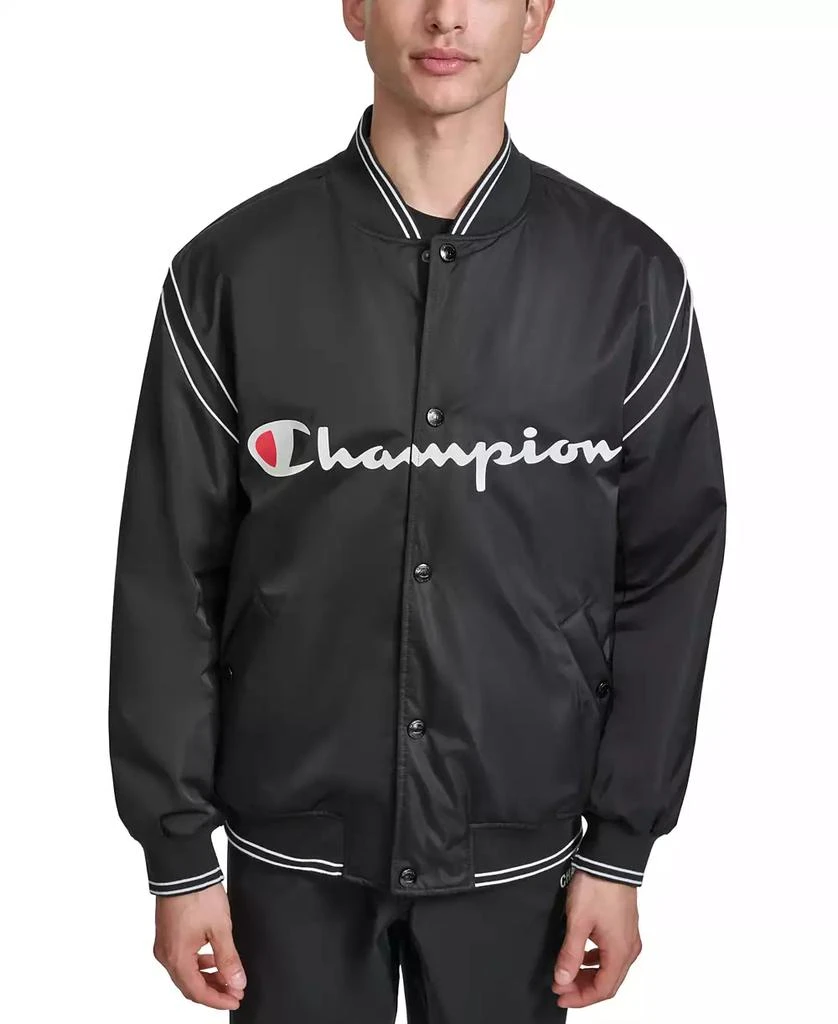 CHAMPION Men's Varsity Logo Bomber Jacket 1