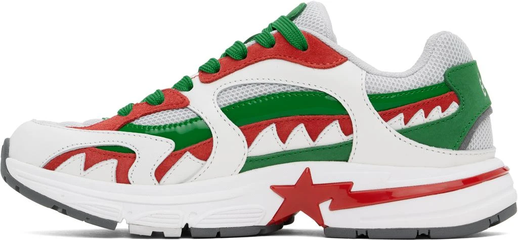 Bape White & Green Shark STA Italy M1 Sneakers 3