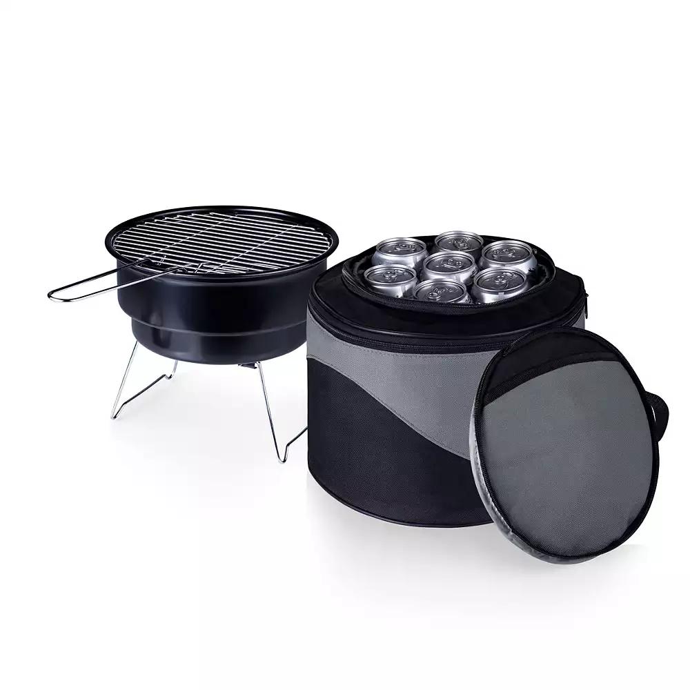 ONIVA by Picnic Time Caliente Portable Charcoal Grill & Cooler Tote