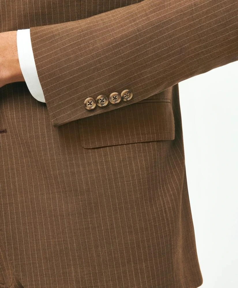 Brooks Brothers Classic Fit Stretch Wool Pinstripe 1818 Suit 5