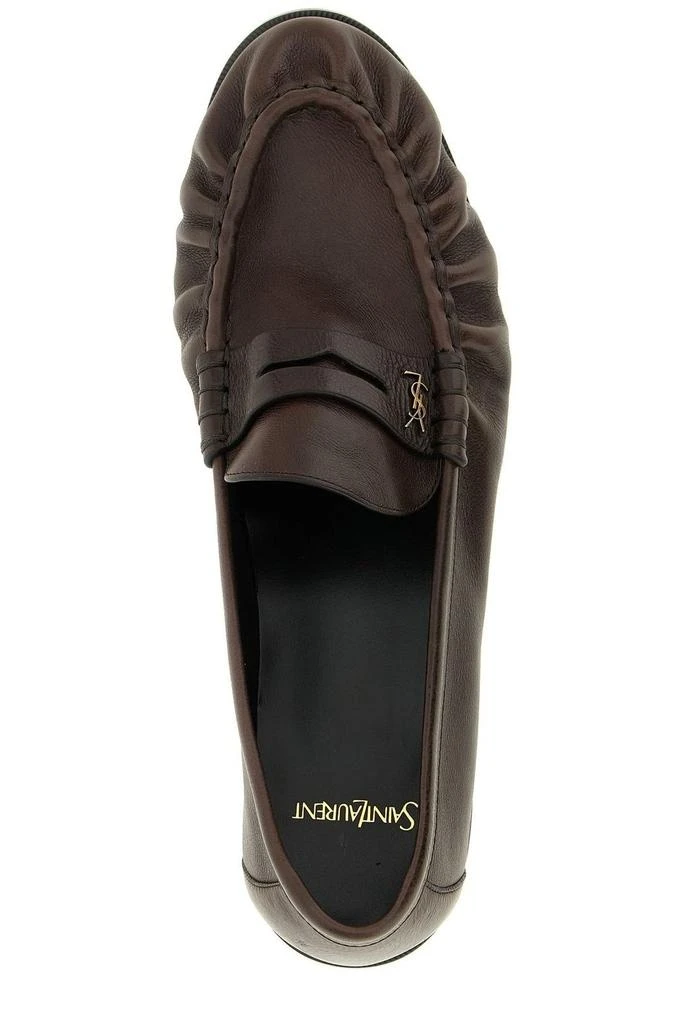 Yves Saint Laurent Saint Laurent Le Loafer Logo Plaque Slip-On Loafers 4