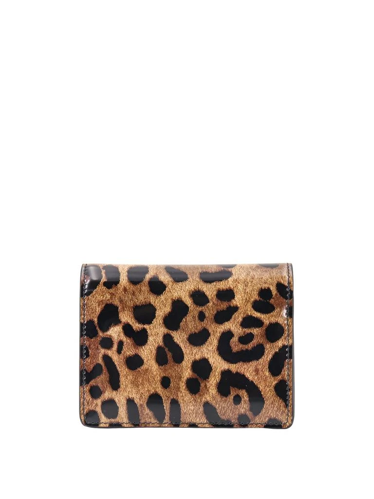 Dolce & Gabbana Dolce & Gabbana Leopard Print Logo Plaque Bifold Wallet 2