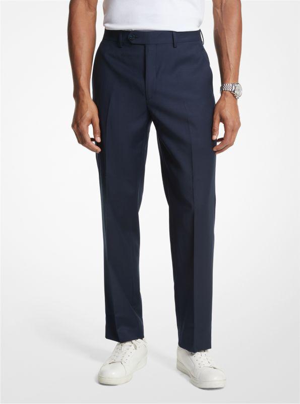Michael Kors Modern-Fit Wool Blend Suit Pants