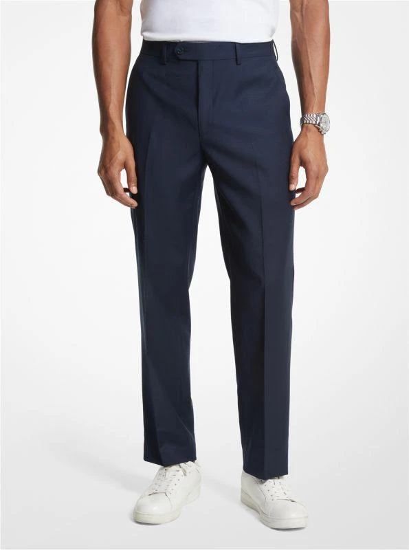 Michael Kors Modern-Fit Wool Blend Suit Pants 1