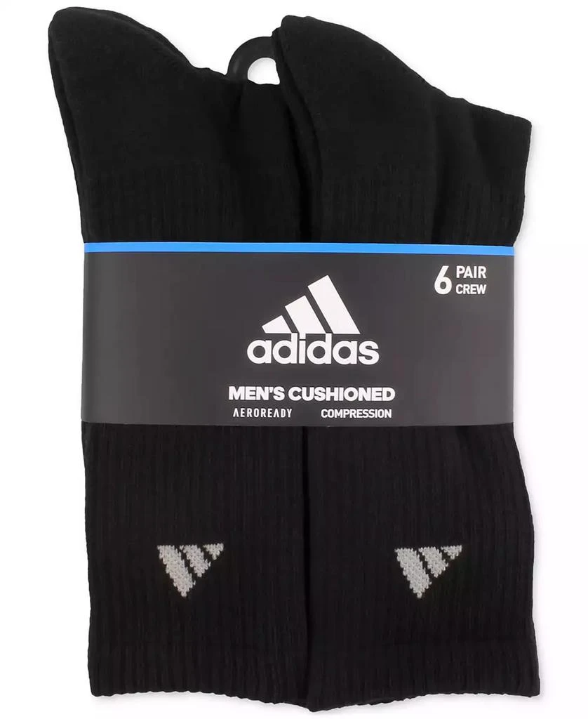 Adidas Men's Cushioned Athletic 6-Pack Crew Socks 3