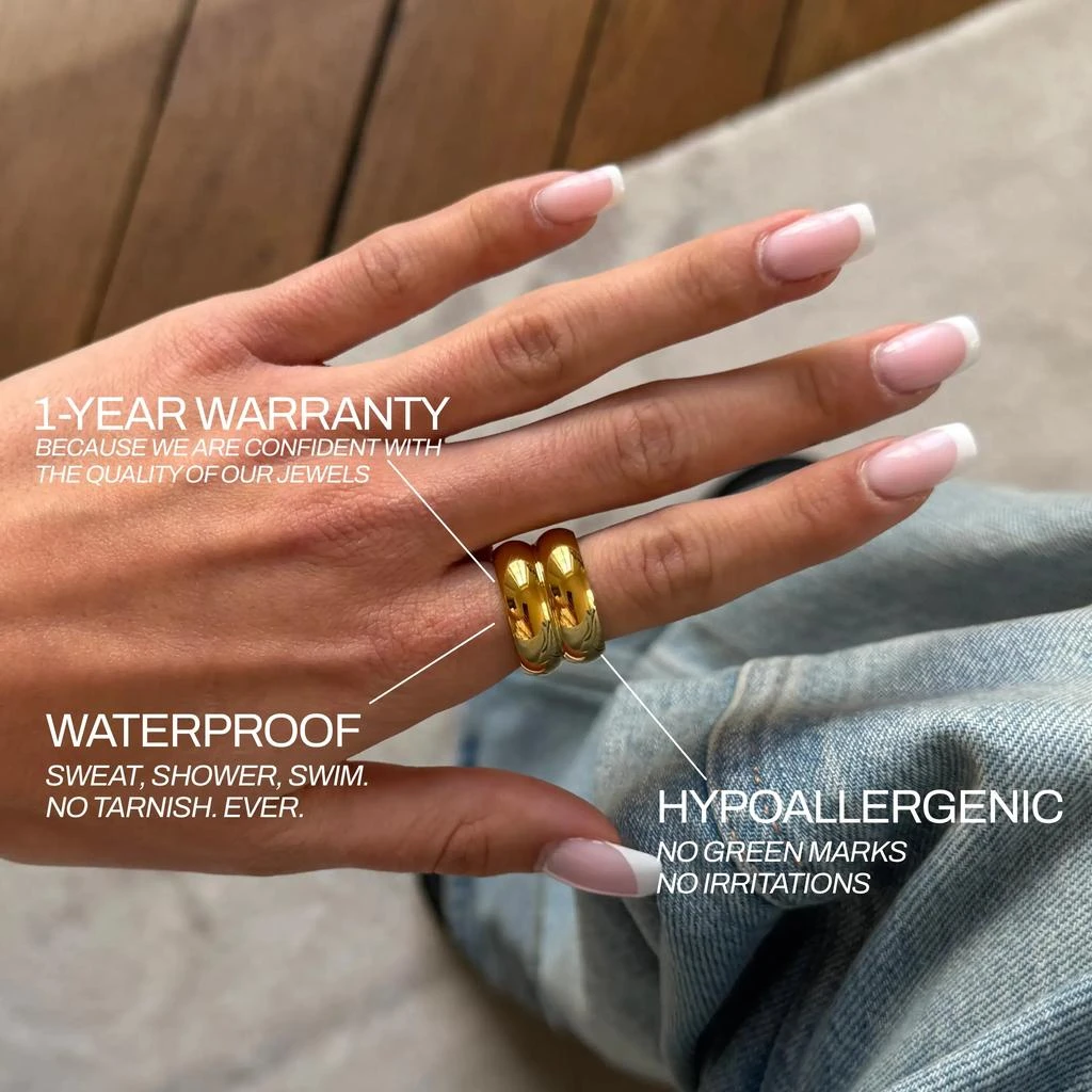 Too Romantic Jewelry Bague Double 5