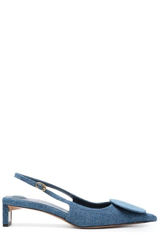 【送料&関税込】Jacquemus Circle Square Sling-backs Jacquemus Jacquemus Circle Square Slingback Pumps - High