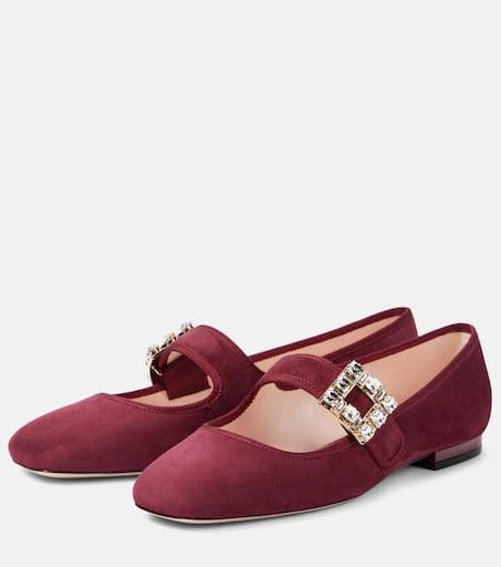 Roger Vivier Très Vivier Babies suede Mary Jane flats 4