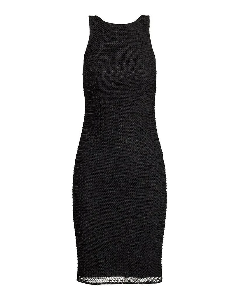 Ralph Lauren Beaded Netting Sleeveless Cocktail Dress 5