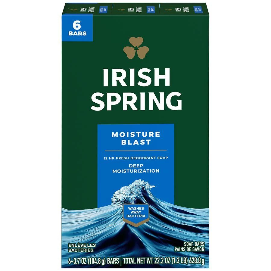 Irish Spring Deodorant Bar Soap for Men Moisture Blast 1