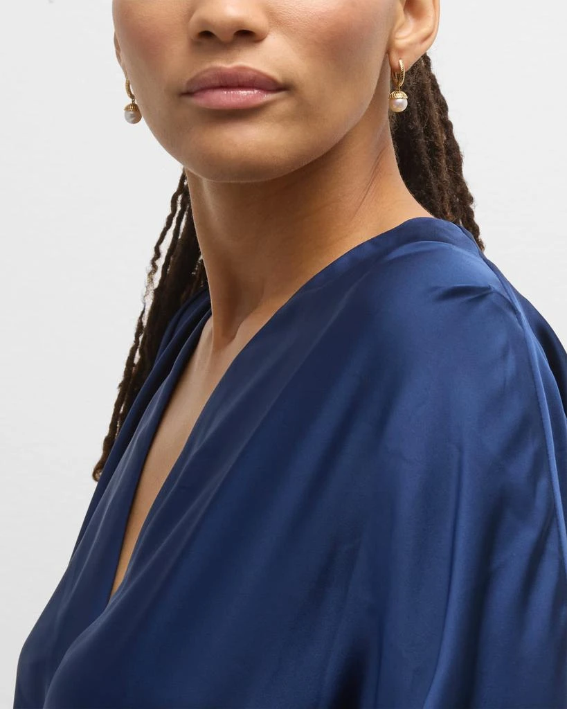 Harwell Godfrey White Pearl Drop Huggie Earrings 5