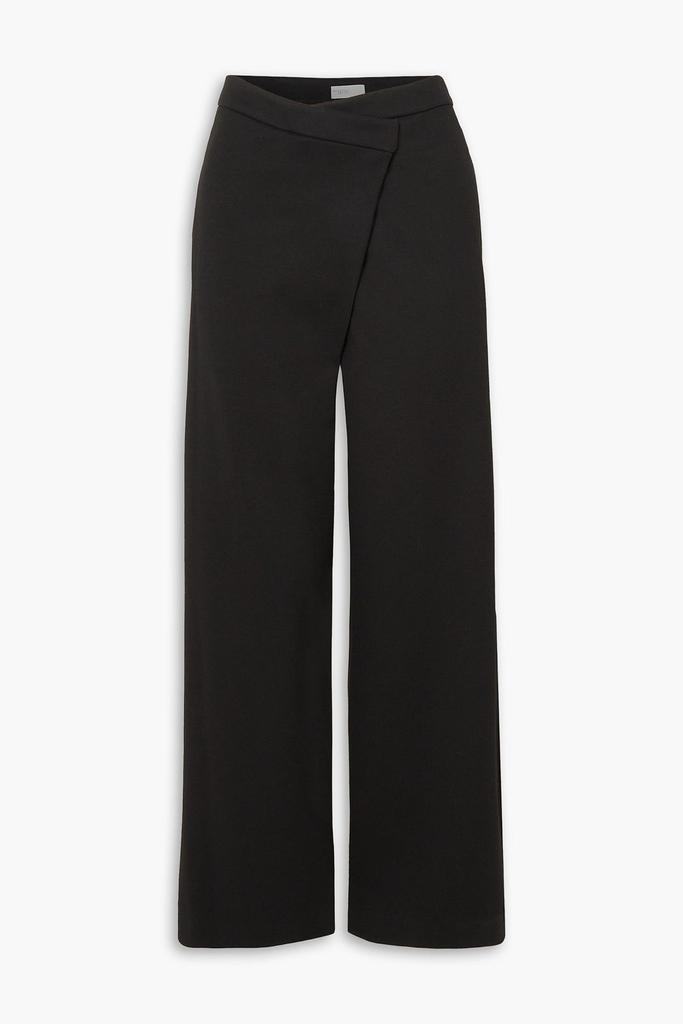 ROSETTA GETTY Wrap-effect jersey wide-leg pants