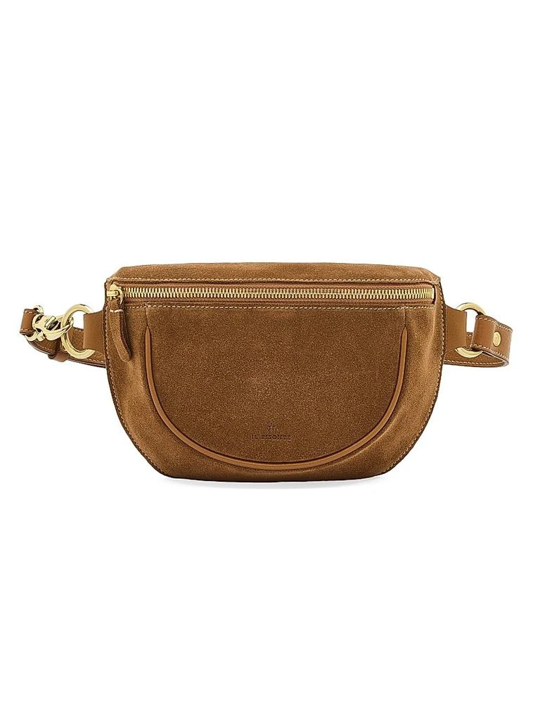 Il Bisonte Oliveta Suede Adjustable Belt Bag