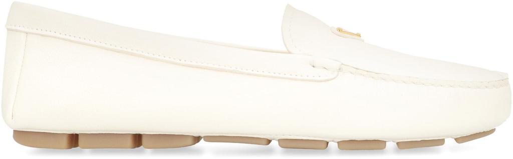 Prada Prada Logo Detail Leather Loafers