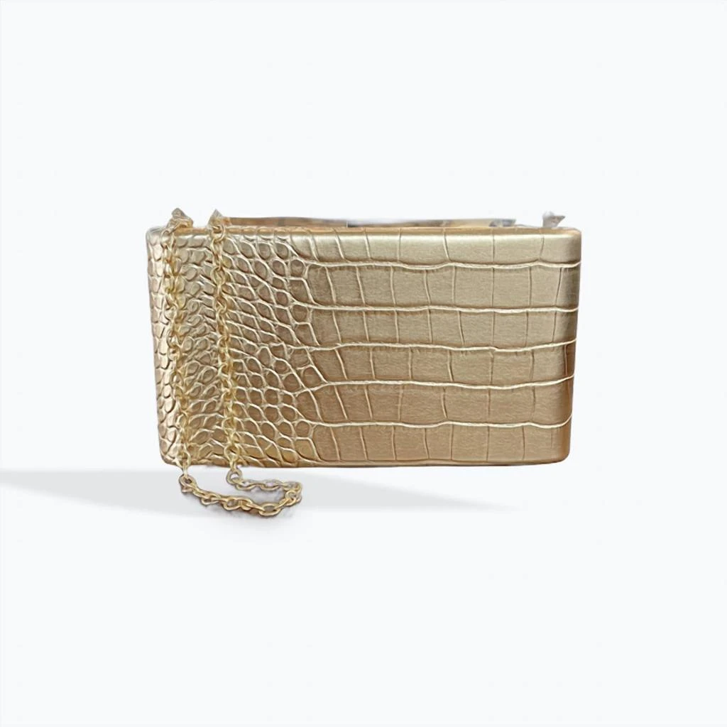 42 GOLD 42 Gold - Women's Croc Embossed Clutch 1