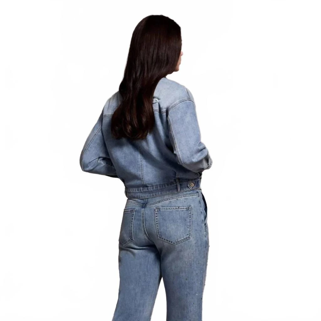 Tribal Classic Drop Shoulder Denim Jacket In Antique Blue 2