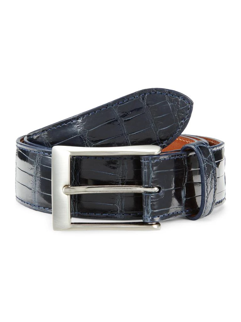 Saks Fifth Avenue Genuine Alligator Leather Belt 1