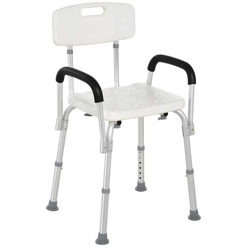 Hivvago Shower Bench with Removable Armrests for Disabled Adults