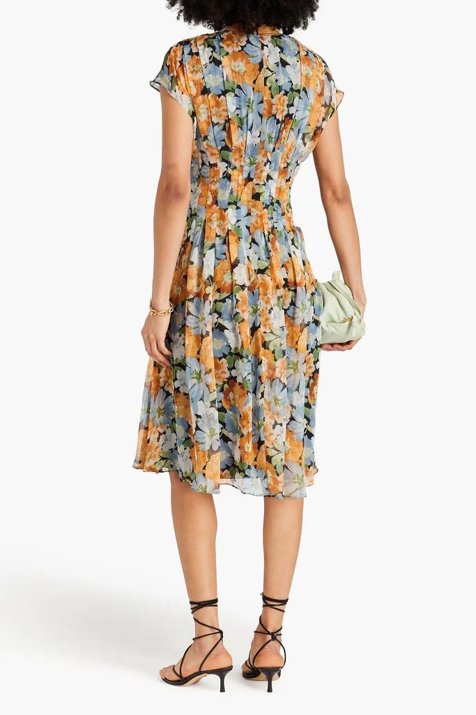 MIKAEL AGHAL Cutout floral-print chiffon dress 3
