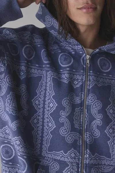 BDG BDG Bandana Pattern Zip-Up Hoodie Sweatshirt 4