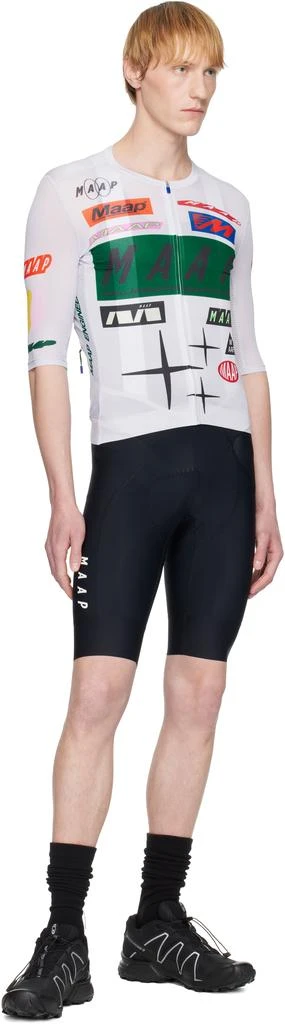 MAAP Black & White Team Bib Evo Shorts 4