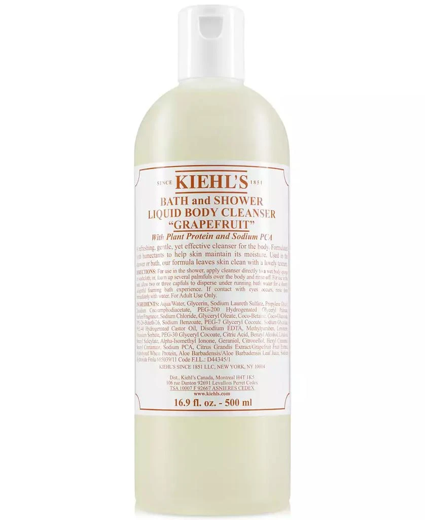 Kiehl's Since 1851 Grapefruit Bath & Shower Liquid Body Cleanser, 16.9-oz. 1