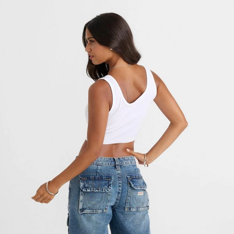 True Religion Women's True Religion Crystal Vintage Rib Tank 4