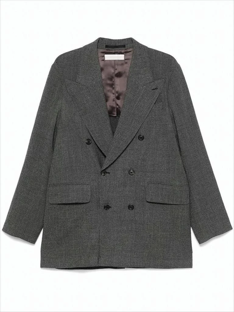 Our Legacy Textured Double-Breasted Blazer with Oversized Silhouette