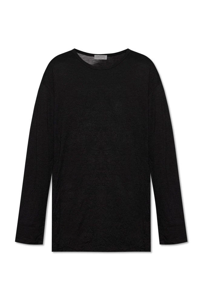 YOHJI YAMAMOTO Yohji Yamamoto Long-Sleeve Crewneck T-Shirt 1