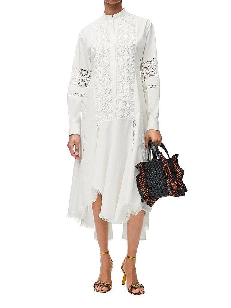 LOEWE Cotton Chemisier Dress - White LOEWE Cotton Chemisier Dress - White
