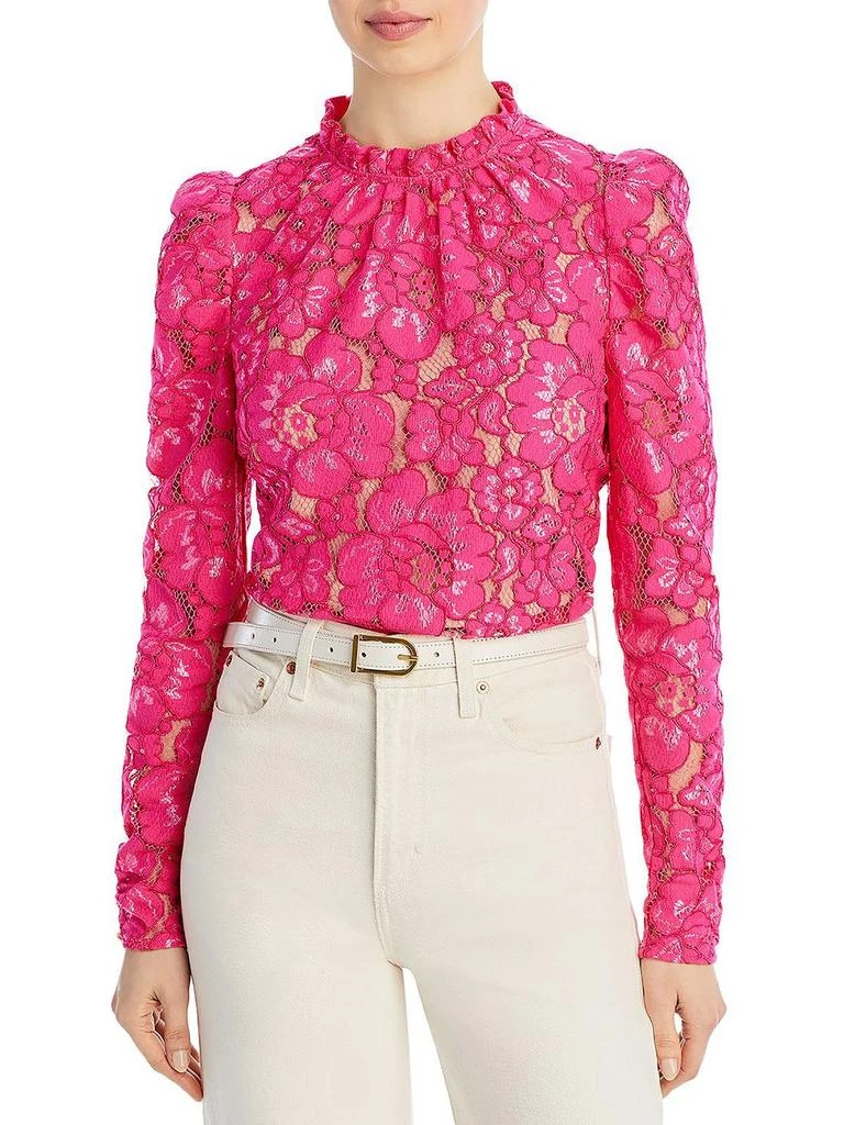 Wayf Womens lace Long Sleeve Blouse 1
