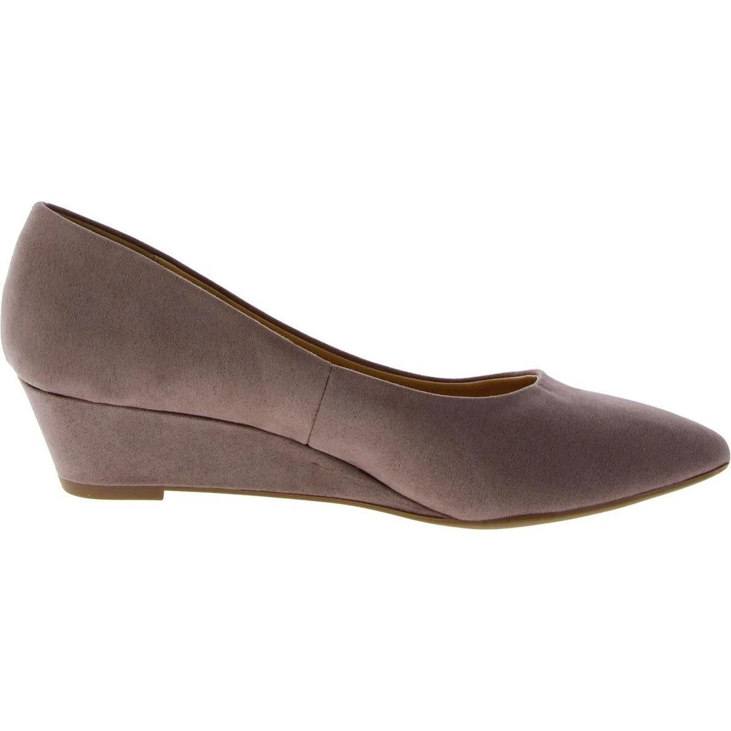 CL By Laundry Womens Faux Suede Pointed Toe Wedge Heels 2
