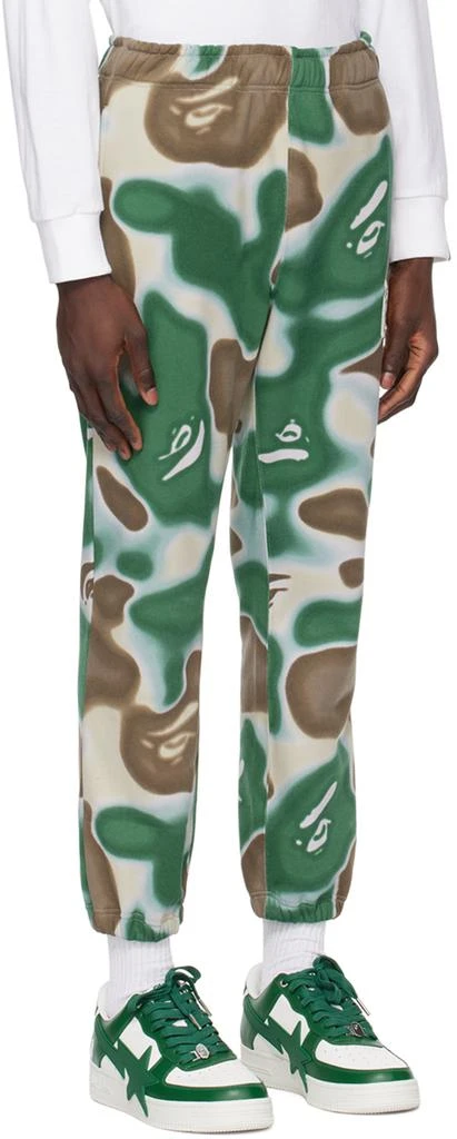 Bape Green & Brown Liquid Camo BAPE STA Sweatpants 2