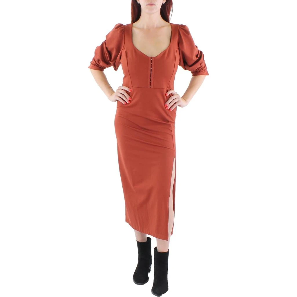Betsey Johnson Womens Side Slit Long Maxi Dress 2