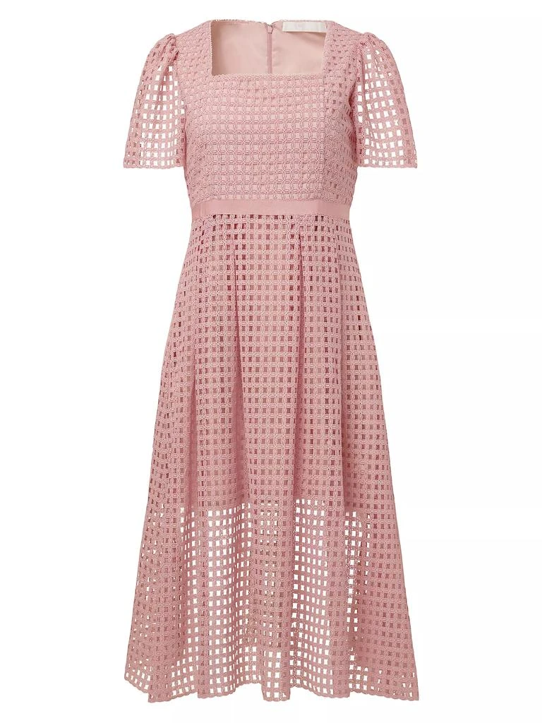 strapless open back dress Rosette Summer Wrap Dress in Floral Linen main image 1