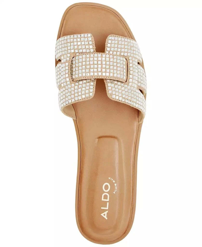 ALDO Women's Elenaa Studded Flat Slide Sandals 8