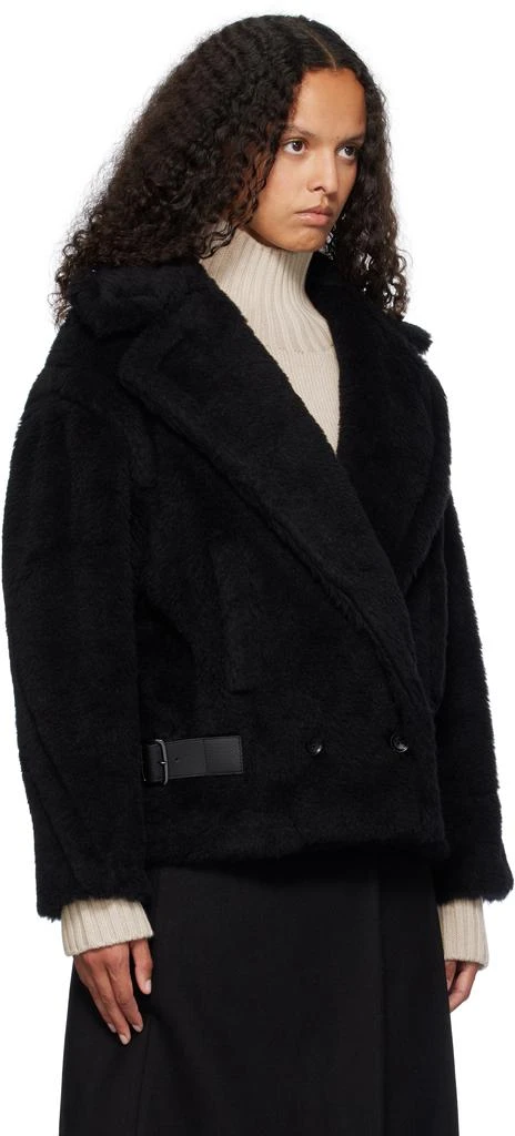 Max Mara Black Radice Faux-Fur Coat 2