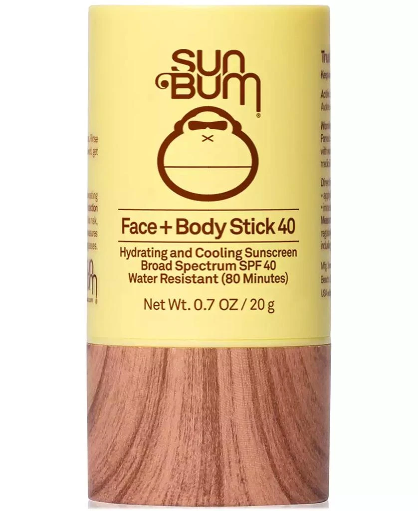 Sun Bum Face + Body Stick Sunscreen SPF 40, 0.7 oz. 1