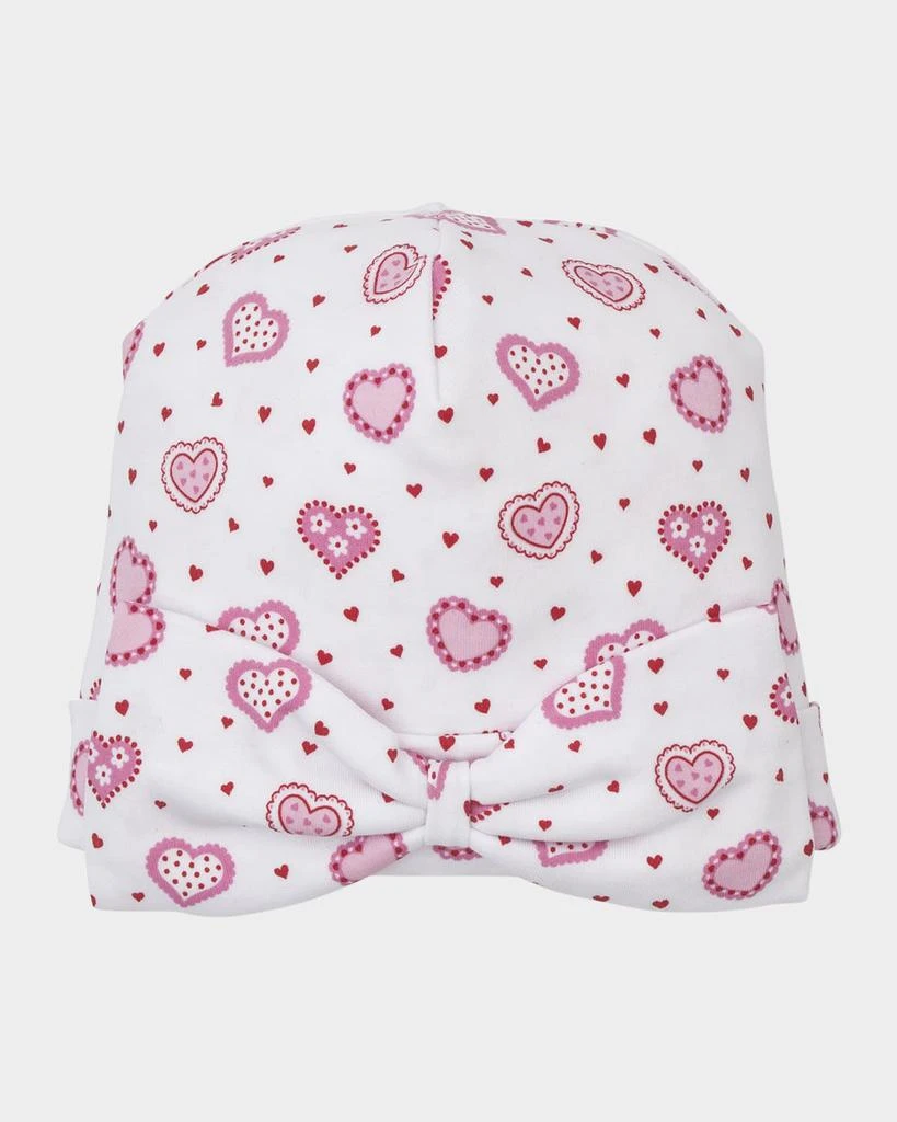 Kissy Kissy Girl's Heartfelt Hearts Convertible Gown and Hat Set, Size Newborn-S 3