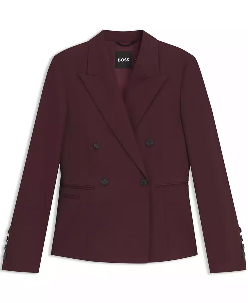Hugo Boss Women's Virgin-Wool Twill Regular-Fit Blazer