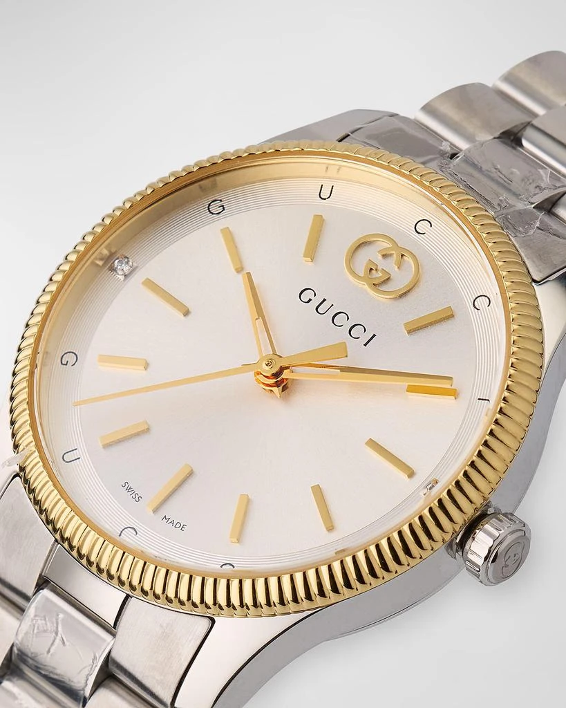 Gucci G-Timeless Slim Watch with Bracelet Strap, Two Tone 3