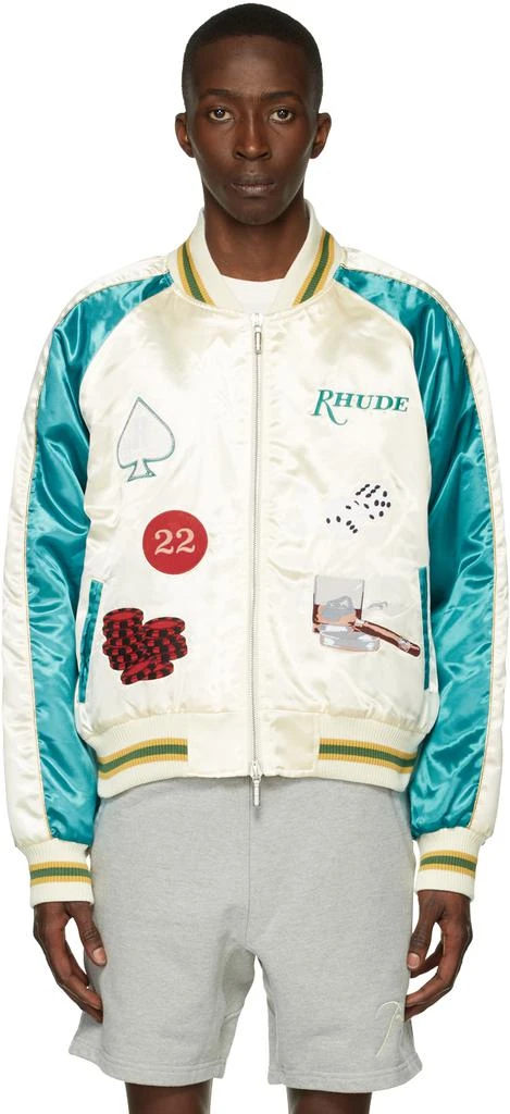 Rhude Off-White Smoking Bomber Jacket 1