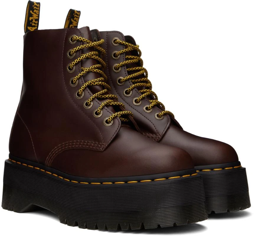 Dr. Martens Brown 1460 Pascal Max Platform Boots 4