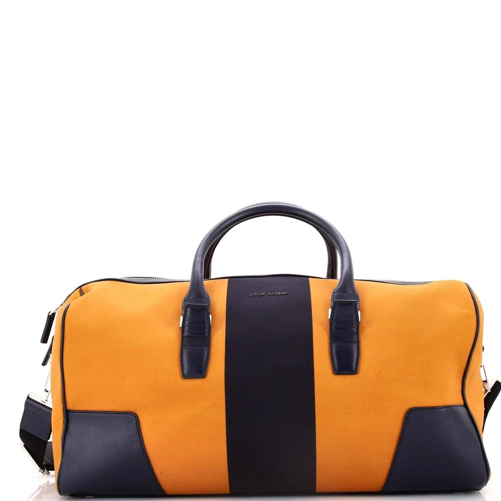 Dior Homme Convertible Duffle Bag Canvas and Leather Stripe Canvas and Leather Large 1