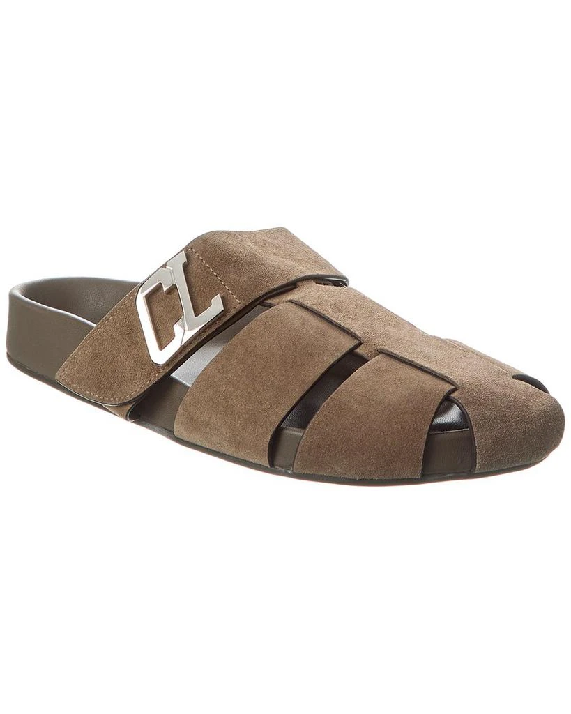 Christian Louboutin Abubizz Men’s Brown Suede Sandals Christian Louboutin Abubizz Men main image 3
