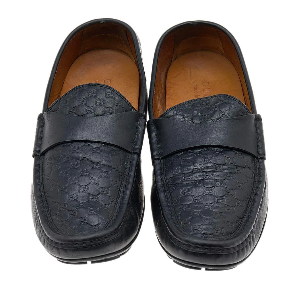 Gucci Gucci Black Guccissima Leather Penny Slip On Loafers Size 43.5 3