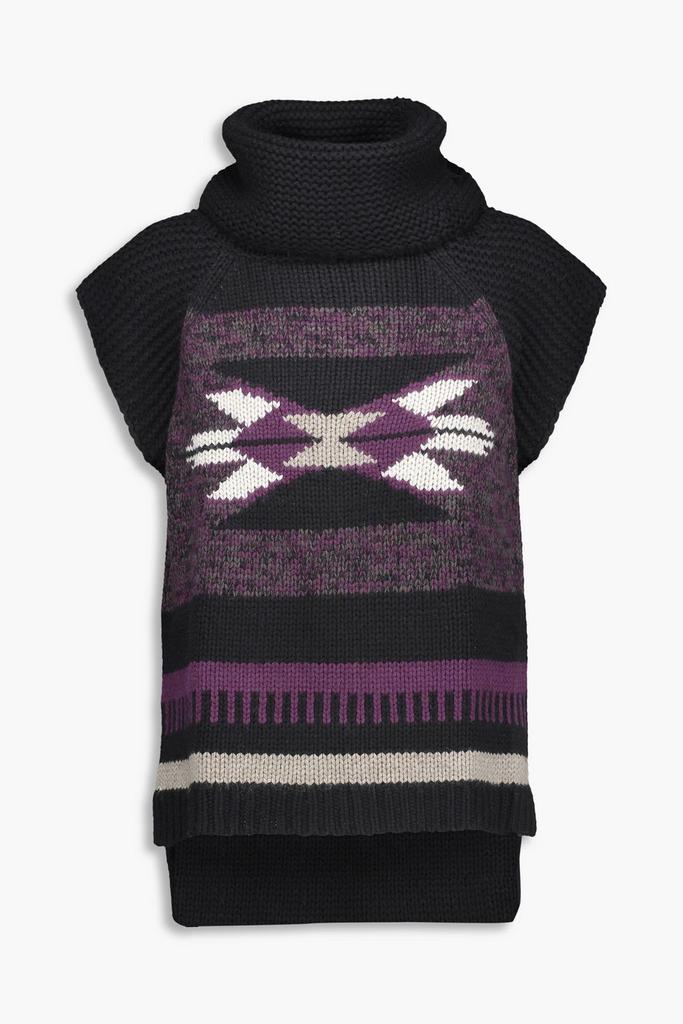 Autumn Cashmere Navajo intarsia-knit turtleneck sweater
